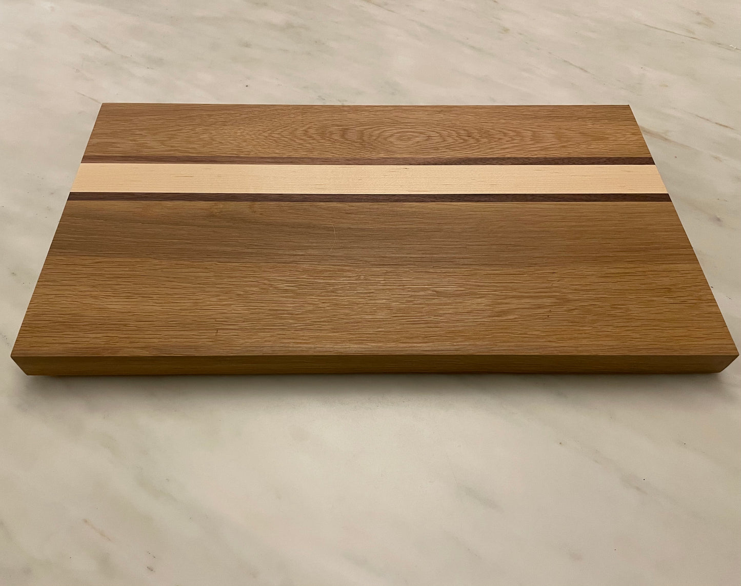 Handmade Solid Oak Cutting Board with Stripe